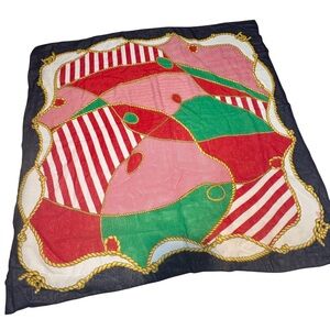Made in Italy For Iveys Vintage 80’s Scarf nautical